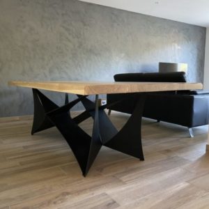 Table métal bois