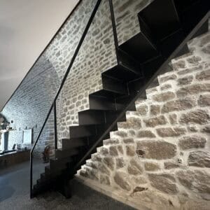 Escalier Droit Acier Brut