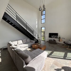 Escalier Droit métal finition brut