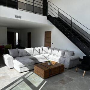 Escalier Droit métal finition brut